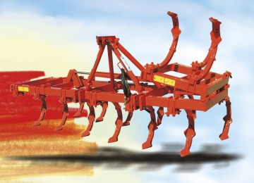 two rows cultivator with 15 double-blade anchors